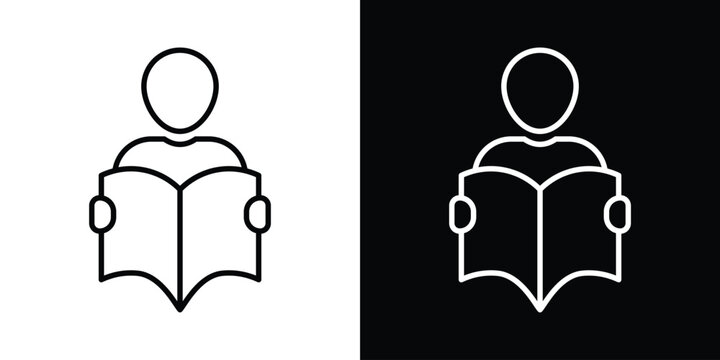 Book open reader icon