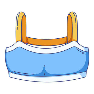 women activewear sports bra with blue colors and yellow straps tailored for tennis, gym, running, fitness, workouts, and anything sport activity