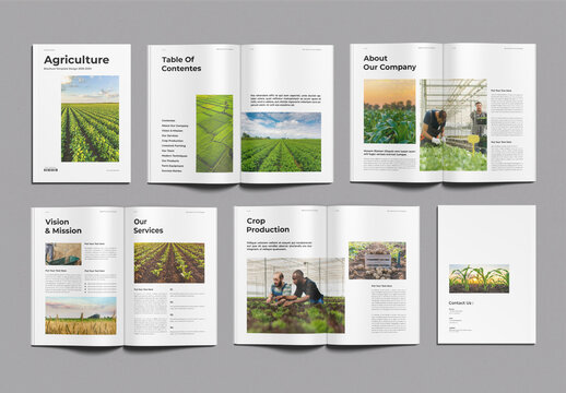 Agriculture Brochure Template Design