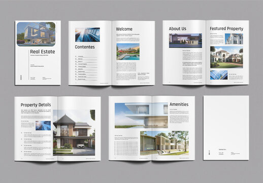 Real Estate Brochure Template Design 