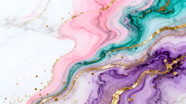 Abstract colorful marble pattern