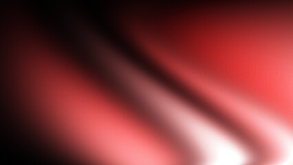 Naklejka premium Glowing Red Pink Silk Wave Shape on Dark Grainy Background, Futuristic Noise Texture Banner Design