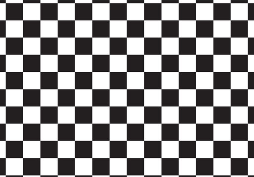 Black and white checkerboard pattern with equal-sized squares