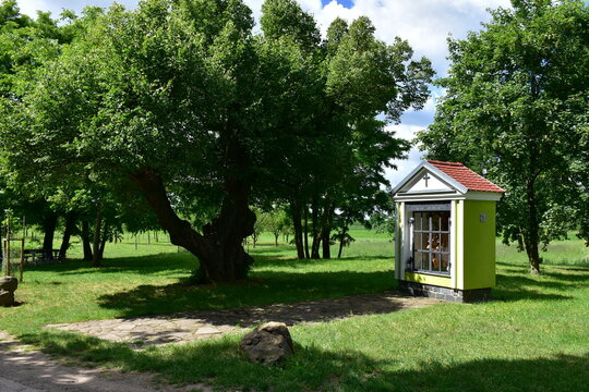 landscape of cycle route EV4 along Batas canal from town Str&aacute;žnice to Hodonin	