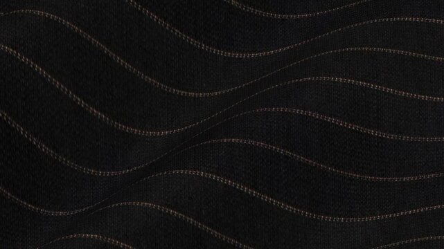 Italian Dark Brown Wool Fabric with Copper Pinstripe shimmering in rich chocolate waves and unique warm metallic lines for high end executive suits