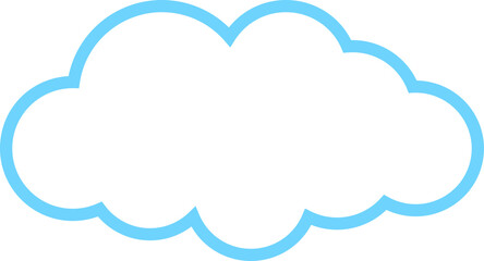 Fototapeta premium Serene sky element a soft blue empty cloud frame for weather, tech, and creative design projects