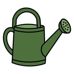 Green Watering Can Vector Icon © Fili