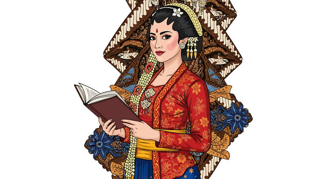 Woman reading a book indoors.
