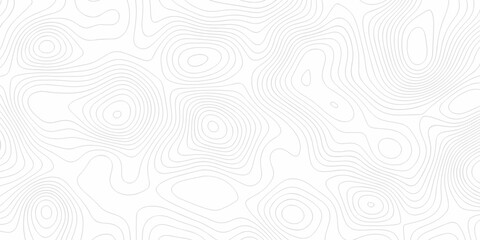 Obraz premium Minimal white landscape topography map area wallpaper. minimal topo paper lines. Topographic contour lines grid map fabric pattern. Geographic mountain relief. Contour hiking design.