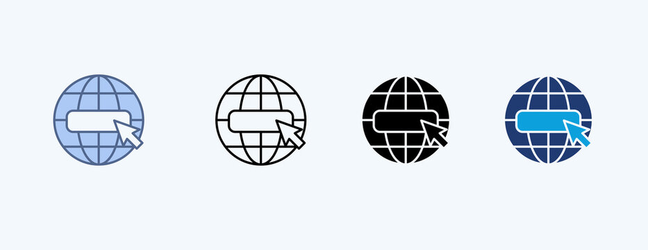 Website Multiple Icon Illustration Vector