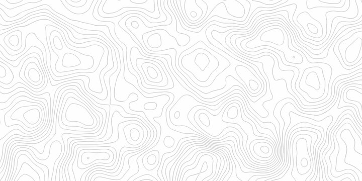 Minimal white landscape topography map area wallpaper. minimal topo paper lines. Topographic contour lines grid map fabric pattern. Geographic mountain relief. Contour hiking design.