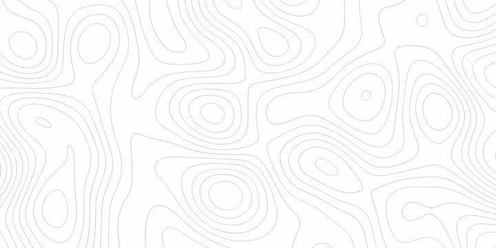 Minimal white landscape topography map area wallpaper. minimal topo paper lines. Topographic contour lines grid map fabric pattern. Geographic mountain relief. Contour hiking design.