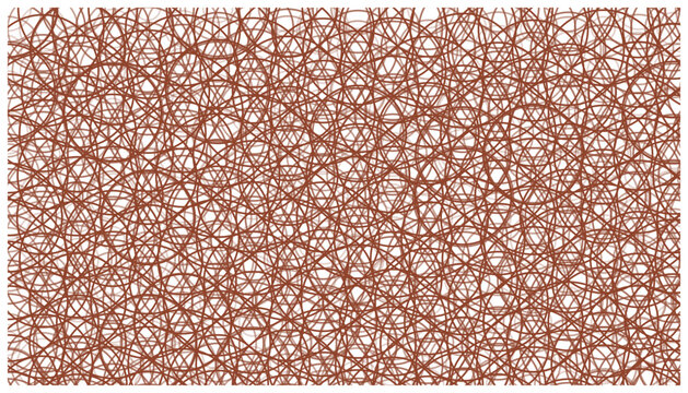 Complex brown tangled line pattern with circular scribbles for creative textures.