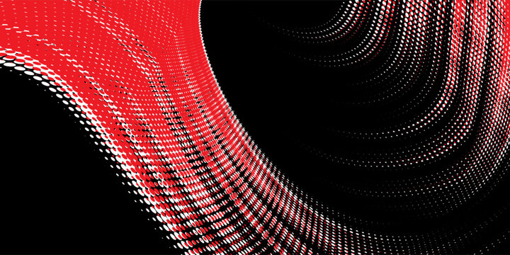 Car sticker wrap abstract banner sporty lines white, red and black grunge color combination brush thunder storm pattern motorsport racing, vector illustration.