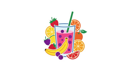 Fruit Infused Beverage Illustration © Wa