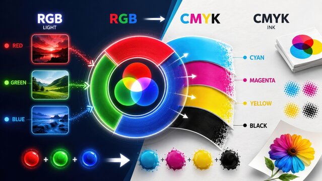 RGB to CMYK Color Wheel Transformation