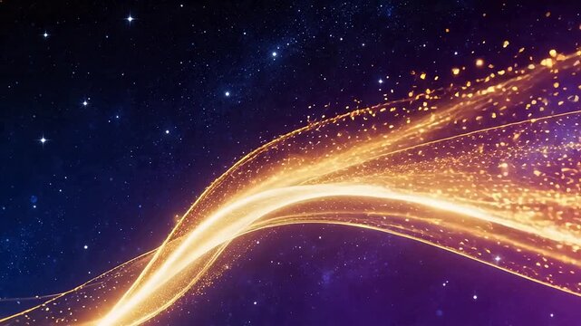 Cosmic light streaks in starry space