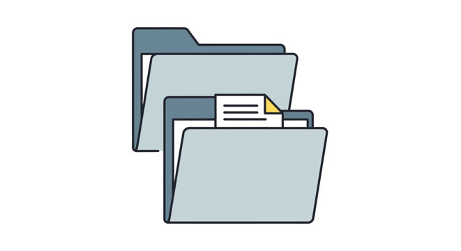 Folder stack illustration