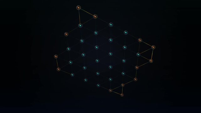 Animated of Graphene Nanotechnology Grid