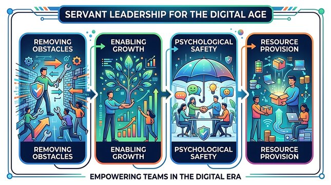 Servant leadership principles for modern digital management