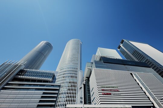 Nagoya Station Cityscape Modern building High rise Architecture Japan Travel : Nagoya, Japan- Apr 10, 2025 