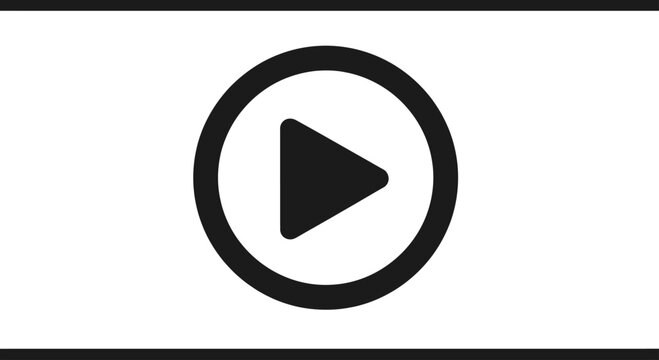 Black circular play button icon.
