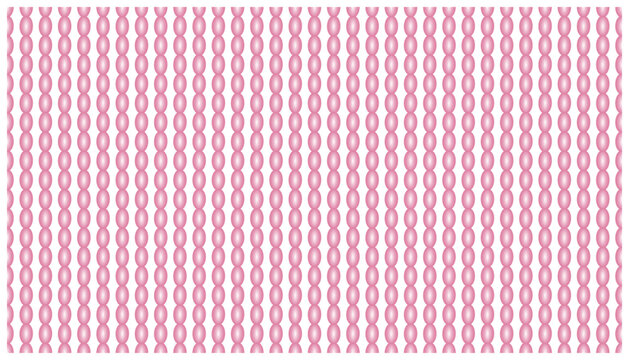 Seamless pattern with simple rows of light pink oval shapes on a white background, repeating decorative design.