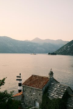 Old Stone Chapel Overlooking the Island Churches of Kotor Bay
