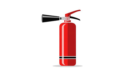 Obraz premium Red fire extinguisher for safety and emergency fire protection 