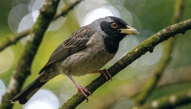 Close up of a bird in the forest Alejandro de Humboldt National Park Baracoa Cuba.

