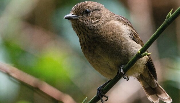 Close up of a bird in the forest Alejandro de Humboldt National Park Baracoa Cuba.

