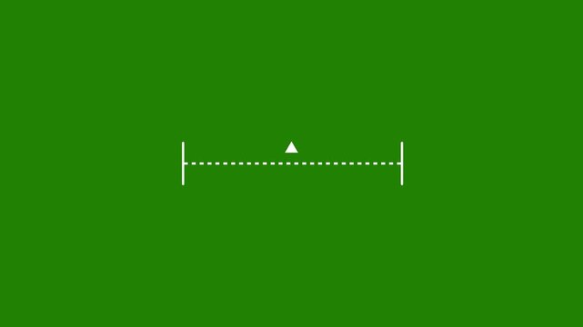 Measuring distance length dotted line icon animation, isolated on transparent background. Motion Graphic concept animation