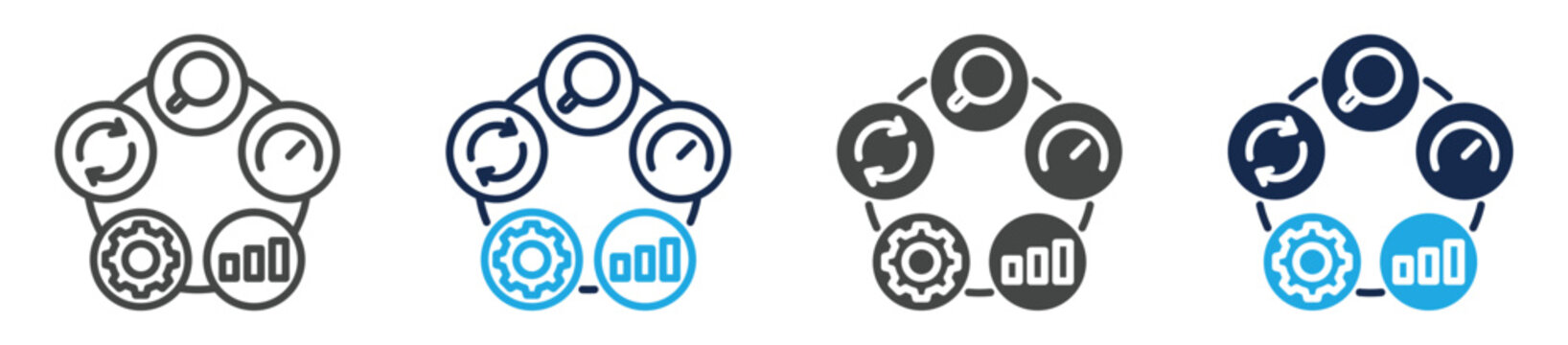 sig sigma icon set multiple concept