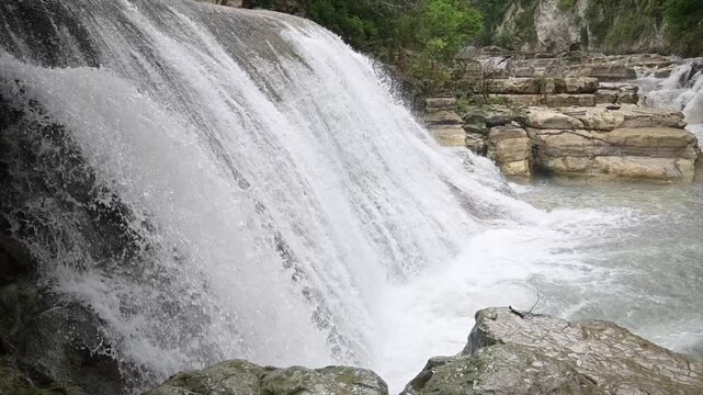 Scenic Tanggedu Waterfall in East Sumba, Indonesia