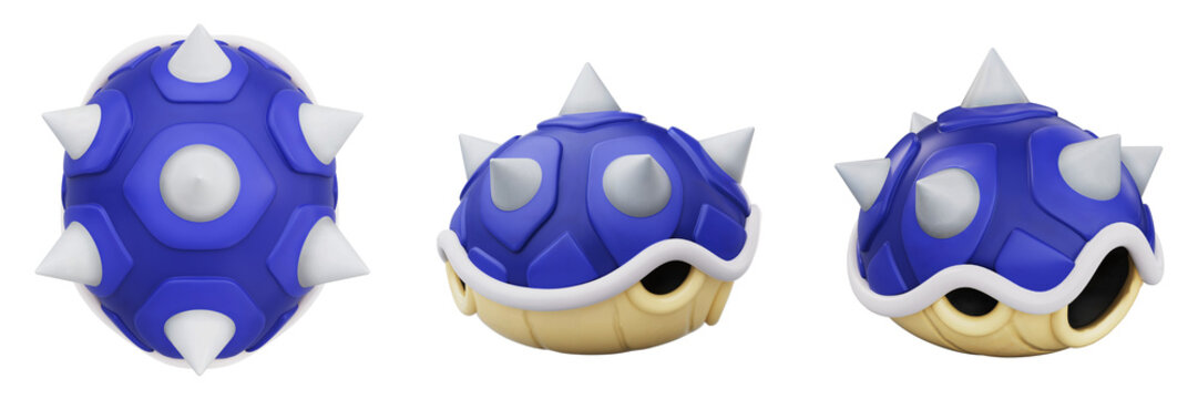 Turtle shell Blue | 3D illustration