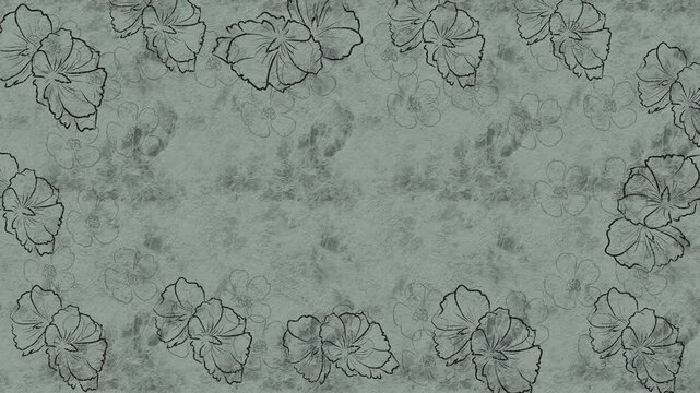Gray Floral Texture Pattern Seamless Animated Background
