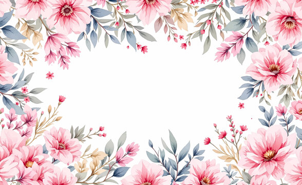 Bright Pastel Watercolor Floral Pattern with Seamless Colorful Summer Blossoms for Cheerful Gift Wrapping Paper Assets