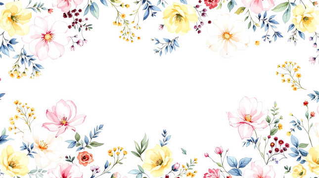 Vibrant Watercolor Floral Pattern with Bright Orange Gerberas and Seamless Pastel Purple Lavender for Summer Textures
