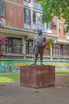 Monument to Petar Nikolajevic Moler at City Park in Belgrade Serbia
