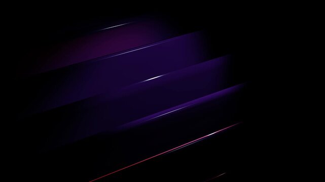 Futuristic 3D geometric purple panels emitting sharp red neon glow in a minimalist dark spatial dimension with cinematic tech gaming aesthetic