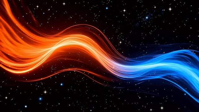 Cosmic energy waves in space
