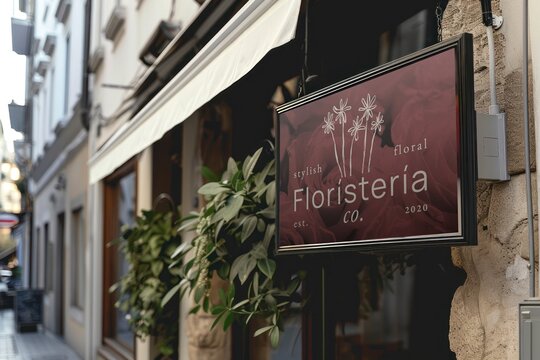 Charming urban floral shopfront