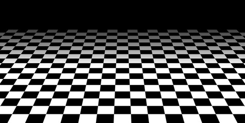 Obraz premium Checker Board Perspective Floor Background