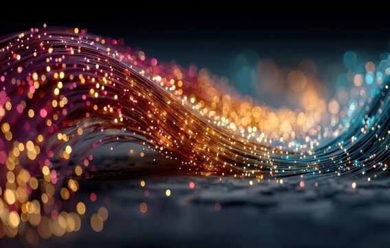 Colorful Fiber Optic Light Trails