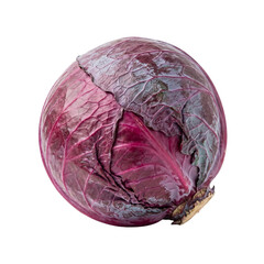Fototapeta premium Fresh Red Cabbage Isolated on White Background.