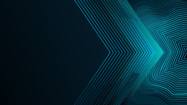 Parallel line pattern with teal and navy gradients a modern abstract vector background alignment aqua
