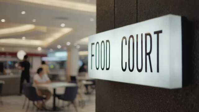 Food court in a mall.