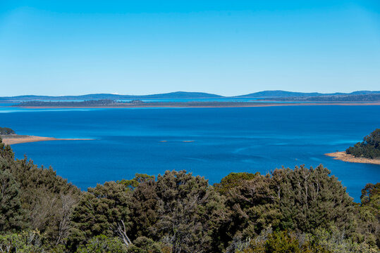 Great Lake in Central Plateau of Tasmania