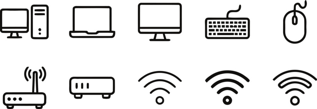 Computer and networking devices icons