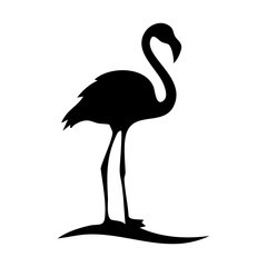 Fototapeta premium flamingo silhouette vector